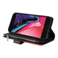 thumbnail image 3 of Compatible avec iPhone 8/7 Étui Portefeuille avec Fentes pour Cartes en Cuir PU Fermeture Éclair Folio Rabattable, 3 of 5