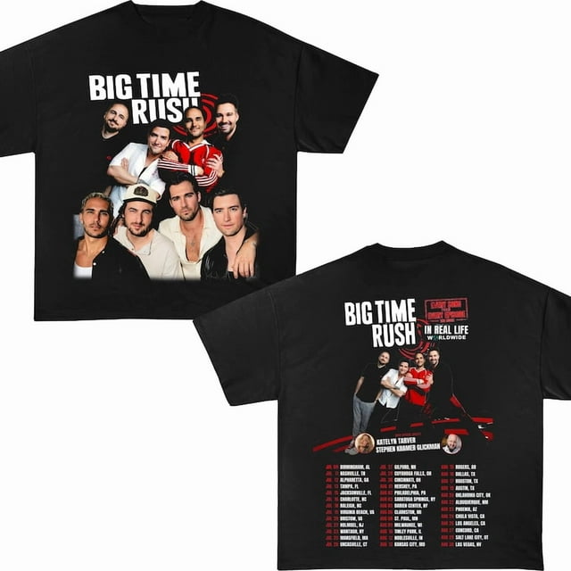 Big Time Rush In Real Life Worldwide Tour Shirt, Big Time Rush Shirt, Big Time Rus - Blanc - 3TG