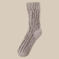thumbnail image 2 of Women's Fuzzy Socks 3 Pairs Fall Winter Thermal Socks Lined Sleeping Socks Non Floor Warm Cute Fuzzy Socks, 2 of 4