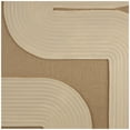 thumbnail image 5 of 41" x 57" Textured Abstract Framed Wall Art with Tan Ribbed Curve Shapes, by DecMode, 5 of 15