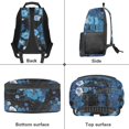 thumbnail image 6 of HUIACONG Dolphin Print School Backpack for Girls Boys Age 6-18 Large Capacity Lightweight Water-Resistant Bookbag for Elementary Middle High School Back to School Gift Daily Use, 6 of 7