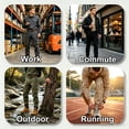 thumbnail image 3 of AKLJWH Men's Loose Straight Leg Cargo Trousers, Multi-Pocket Casual Joggers, Quick Dry Work Pants for Outdoor Hiking Gym Sizes 29-44 Navy, 3 of 4