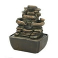 thumbnail image 2 of Tiered Rock Formation Lighted Tabletop Water Fountain, 2 of 2