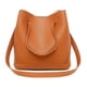 thumbnail image 5 of Qarigey Conjunto de bolso de mano, Kit de tarjetero, monedero de tamaño compacto, cuero PU, diseño de moda, mango, superficie lisa, sin rebabas, Carteras Gris, 5 of 6
