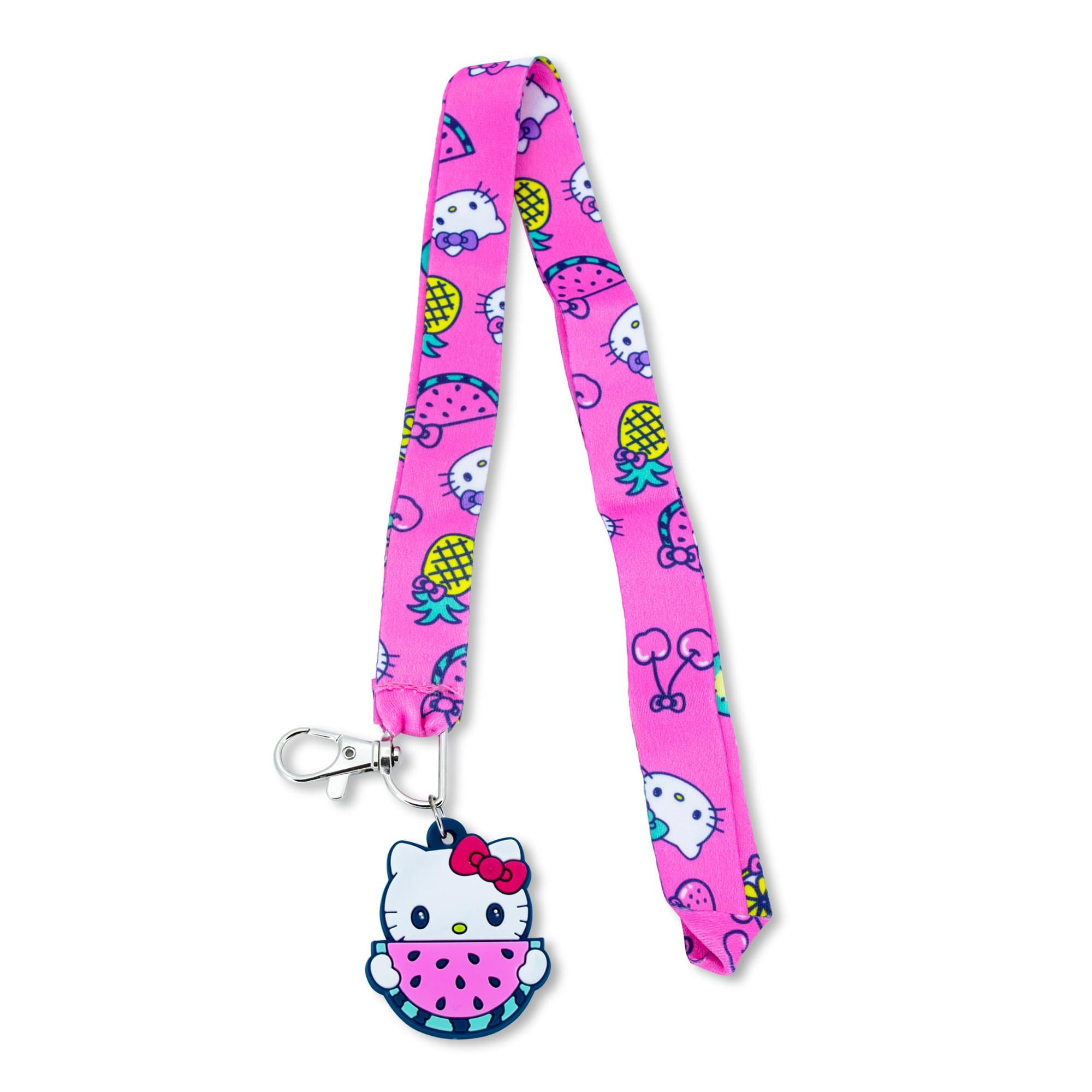 Sanrio Hello Kitty and Keroppi Boba Tea Lanyards With Badge