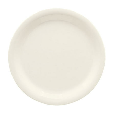 Ivory Narrow Rim Plate - Diamond Ivory 10.5 inch Narrow Rim Plate Melamine/Case of 12