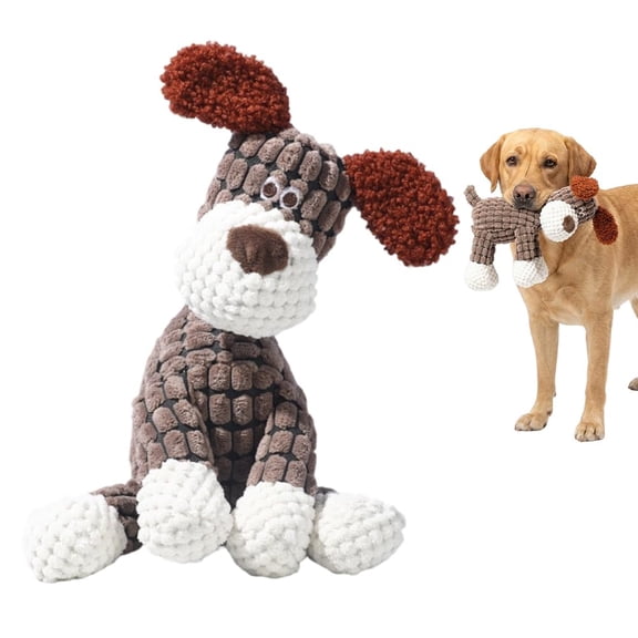 Indestructible Dog Toys for Aggressive Chewers, Squeaky Plush Chew Toy, Durable Interactive Dog Toy forSmall, Medium and Large Breeds