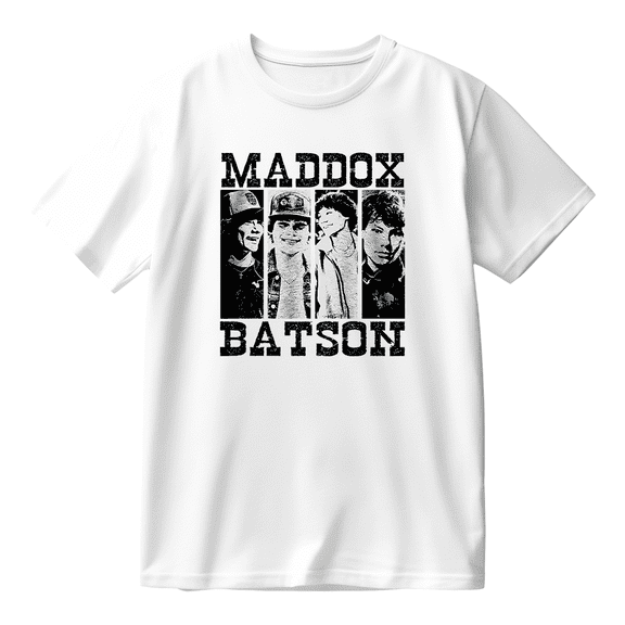 Maddox Batson Vintage Cotton T-shirt Women Men Short Sleeve Crewneck Fashion Tee