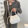thumbnail image 5 of Bolso de mensajero de cuero artificial para mujer, bolso de gran capacidad de PU para mujer, 5 of 5