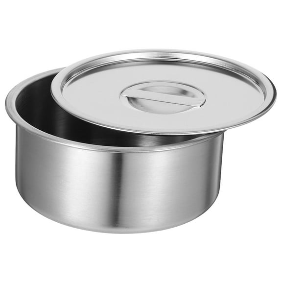 Hemobllo Stainless Steel Dessert Bowl for Dinner with Lid Food Storage and Soup Serving Bowl