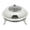 thumbnail image 3 of Round Chafing Dish Buffet Set,Stainless Steel Catering Chafer and Buffet Warmer with Lid & Fuel Holder,Catering Food Warmers,for Wedding Party Banquet Dinners, 3 of 11
