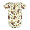thumbnail image 6 of Watercolor Highland Cow Sunflowers Baby Bodysuit for Girl Boy Yak Boho Floral Leaves Newborn Infant Romper Onesie Outfit, 6 of 7