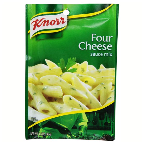 Knorr Four Cheese Sauce Mix 1.5 oz Pouches Pack of 2