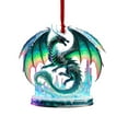 thumbnail image 3 of Usloyux Under $5 2D Acrylic Christmas Pendants Set, Flat Hanging Ornaments for Tree Decoration, Holiday Seasonal Decorative Items for Home Office Display, 3 of 7
