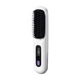 thumbnail image 4 of Alisador de pelo eléctrico, peine caliente, antiescaldaduras, Mini peine alisador de pelo, cepillo alisador, 3 temperaturas ajustables para viajes, 4 of 9