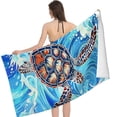 thumbnail image 2 of PHYHOO Microfiber Lightweight Beach Sand Free Quick Dry Absorbent Thin Compact s for Swimming Pool Camping Beach Accessories Large Easy Pack Travel Things for Gift 30x60in, 2 of 8