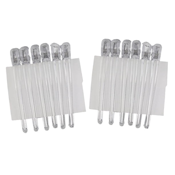 Pinzas para seccionar el cabello Zulema 10 piezas Aluminio Plástico 11.8x1.2cm
