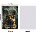 thumbnail image 2 of German Shepherd Tin Sign Black Dog Metal Tin Sign Vintage Metal Tin Sign 12×8inch I Am The Storm Funny Wall Decor Tin Signs for Home Bar Shop Coffee Decoration, 2 of 7