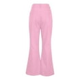 thumbnail image 4 of HUJlwoi Flare Denim Pants for Women Fashion Stretchy Mid Waist Bootcut Jeans Slim Fit Comfy Work Trousers with Pockets, 4 of 6