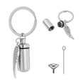 thumbnail image 2 of HOTYA Angel Wing Urn Keychain Stainless Steel Memorial Ashes Jewelry Birthday Present, 2 of 7