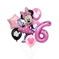 thumbnail image 3 of Juego de 7 globos de aluminio de Disney Minnie, globos de Mickey Mouse, decoración para fiestas de cumpleaños, baby shower, juguetes para niños, globos de aire, suministros, 3 of 5