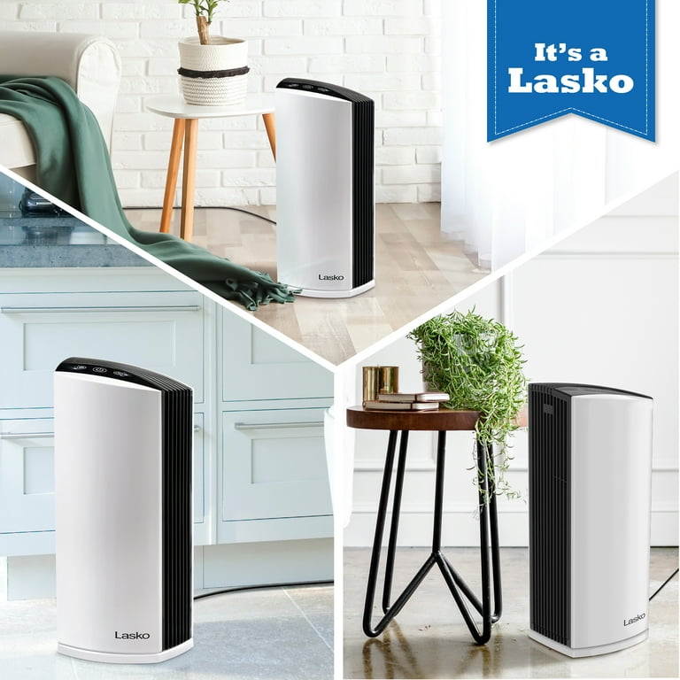 Lasko True Indoor Filtration Air Purifier, HEPA Filter, 170 Sq. ft