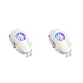 thumbnail image 4 of Sidaley Ventilador de refrigeración para teléfono inteligente con luz RGB, radiador portátil, disipador de calor de disipación de juego Blanco 2piezas, 4 of 6
