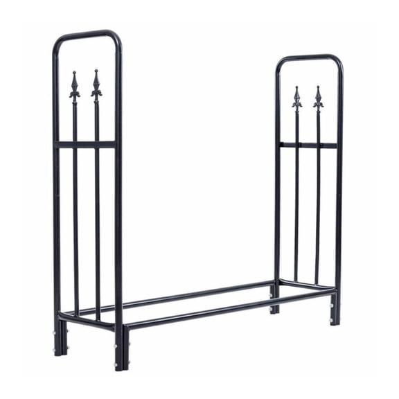 4 Feet Outdoor Heavy Duty Steel Firewood Wood Storage Rack