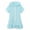 Sky Blue, variant on Grblisyd Girls Swim Cover Up Solid Color Hooded Zip-Up Terry Swimsuit Ruffle Bathing Suit Kids Short Sleeve Swimwear