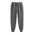 thumbnail image 4 of Pantalons de Survêtement pour Femmes avec Poches Bas Resserré à Cordon Jambe Droite Pantalons de Survêtement Confortables 2023 Pantalons Amples en Coton Jogger Noir 2TG, 4 of 5