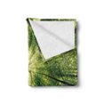 thumbnail image 2 of Forest Soft Flannel Fleece Blanket, Nature Woodland Scene of a Giant Tree Spring Branches and Sunbeams Photo, Cozy Plush for Indoor and Outdoor Use, 70" x 90", Green and Dark Green, by Ambesonne, 2 of 5