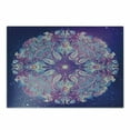 thumbnail image 1 of Ethnic Cutting Board, Yoga and Cosmos Theme Psychedelic Composition, Decorative Tempered Glass Cutting and Serving Board, Small Size, Pale Pink Purple, by Ambesonne, 1 of 1