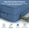 thumbnail image 4 of Aoodor 24"x24" Navy Blue Patio Outdoor Deep Seat Chair Cushion Set, Patio Chair Cushions Set, Olefin Fabric and Memory Foam (Set of 2 Seats, 2 Backs, 2 Lumbar Pillows), 4 of 9