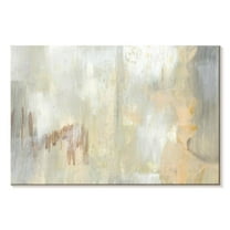 Elephant Stock Barely Blush I Wall Art - Horizontal Canvas Wall Art - Living Room Wall Decor - Abstract Canvas - Blue And White Decor By Jennifer Goldberger - 12" x 8"