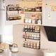 thumbnail image 3 of Organizador de especias de montaje en pared, estante colgante de 5 niveles de altura ajustable para especias para gabinete de despensa de cocina, soporte para condimentos de doble uso con ganchos,, 3 of 7