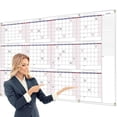 thumbnail image 1 of LOVEVERDry Calendrier Mural Effaçable – Grand Planificateur Mensuel pour Tableau Blanc / Rappel Mural Effaçable et Réutilisable / Parfait pour Organiser le Travail, la Maison et les Horaires d'École, 1 of 5