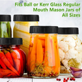 thumbnail image 5 of 30 Pcs Multipurpose Jar Plastic Lids (70mm) with Rubber Seal - Perfect for Regular Mouth Canning Jars, 5 of 6