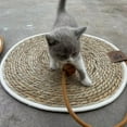 thumbnail image 3 of Almohadilla Rascadora para Gatos, Nido Rascador para Gatos con Bola, Sofá Multifuncional, Tablero Rascador Transpirable para Gatos, Alfombrilla para R Marrón claro, 3 of 8
