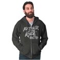 thumbnail image 4 of Biker Dad Father Of Ride Motorcycle Zip Hoodie Sweatshirt Men Brisco Brands M, 4 of 6