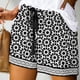 thumbnail image 5 of Pantalones Cortos de Tamaño Más Grande para las Mujeres Imprimir Cómodo Cordón Casual Elástico de la Cintura Bolsillo Pantalones Cortos Sueltos, 5 of 5