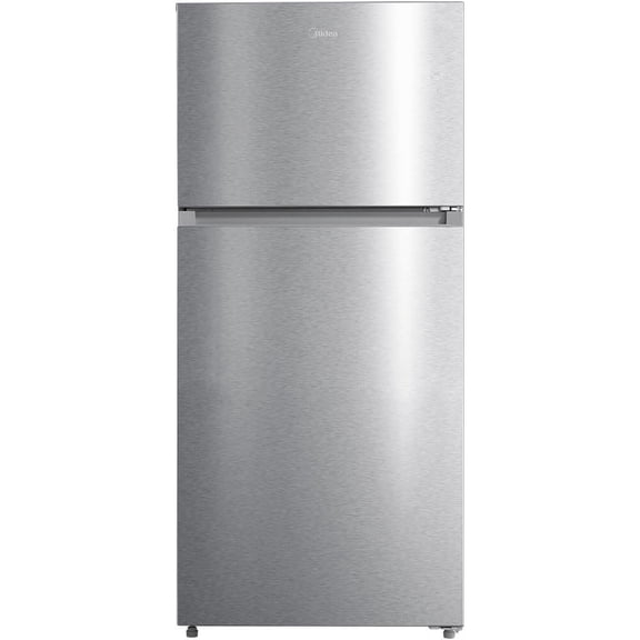 Midea MRT14D2BST 14 Cu. Ft. Stainless Top Freezer Refrigerator Garage Ready