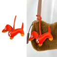 thumbnail image 2 of Giaone Adorable Sausage Dog Keyring PU Keychain Accessory for Fashion Lovers, 2 of 17