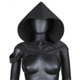 thumbnail image 2 of Faux Steampunk Rogue Medieval Cowl Hat Gothic Cape Costume For Men Women, 2 of 4