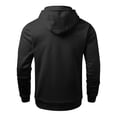 thumbnail image 3 of Men's 1/4 Zipper Hooded Sweatshirt Solid Winter Workout Hoodies Casual Fashion Pullover Tops Fitness Hiking Outfit, 3 of 3