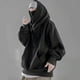 thumbnail image 5 of Sudadera con Capucha de Manga Larga con Cuello de Tortuga para Hombre Sudadera con Capucha Informal Suelta de Moda con Bolsillo Delantero Negro L-1 Pieza Sailing, 5 of 10
