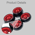 thumbnail image 6 of 4 Pieces RC Car Tires Simulation Wheels Aluminum Rim Durable Upgrade for 1/24 Micro-b Model DIY Enthusiasts, 6 of 9
