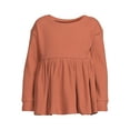 thumbnail image 3 of easy-peasy Toddler Girl Long Sleeve Babydoll Top, Sizes 12 Months-5T, 3 of 6