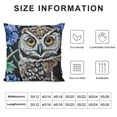 thumbnail image 5 of BANET Watercolor Owl Pillowcases Cute Animal in Plants and Flowers Art Painting Pillow Case Decorative Throw Pillow Cover for Home Sofa Office 12x12in, 5 of 5