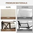 thumbnail image 6 of Natural Expressions 3 Piece Patio Rocking Bistro Set, Outdoor Conversation Chairs Set with 2 Metal Rockers with Thick Cushions and Coffee Table, 6 of 7