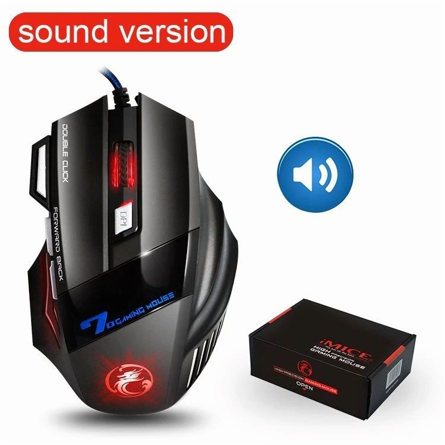CIRCLE- Computer Mouse Gamer Gaming Mouse Usb Wired Game Mause 5500 Dpi Silent Mice